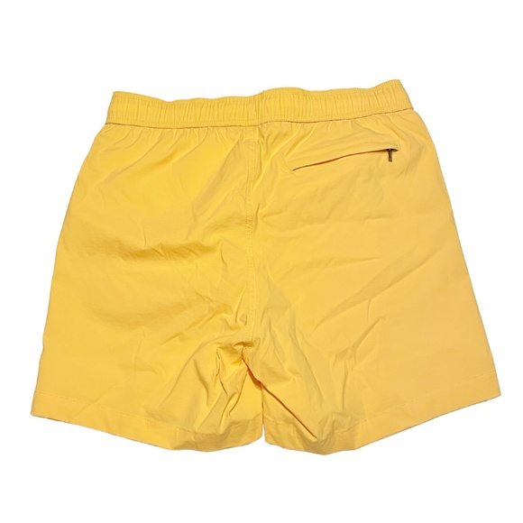 Onia The Charles Solid Yellow Lined Swim Shorts Trunks 5 " Inseam Men's Small - Picture 3 of 14